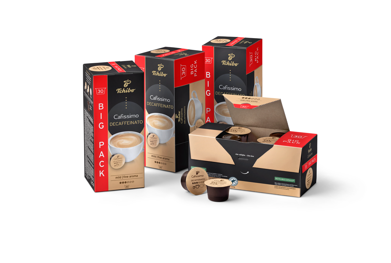 Cafissimo CAFFỀ CREMA Decaffeinated, pachet de 30 de capsule