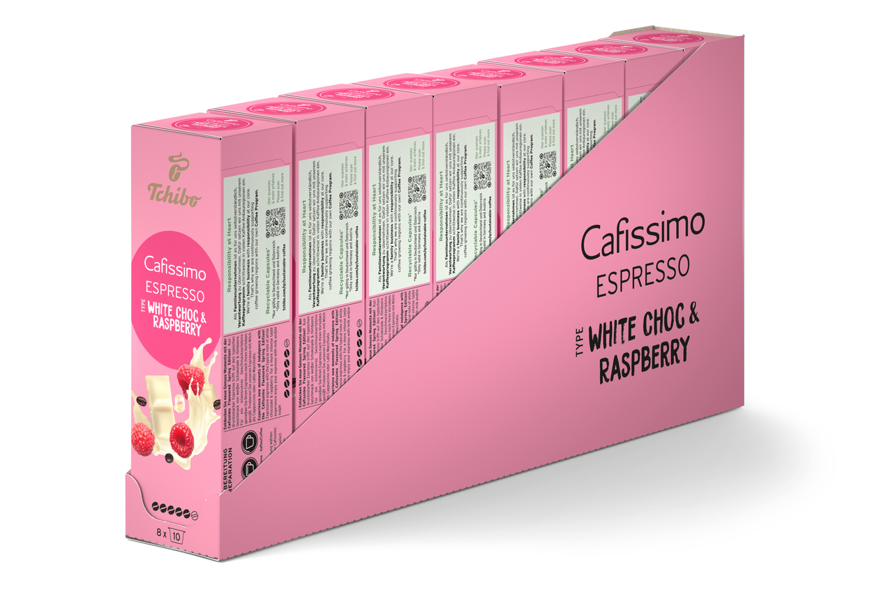 Cafissimo Espresso White Choc & Raspberry LE
