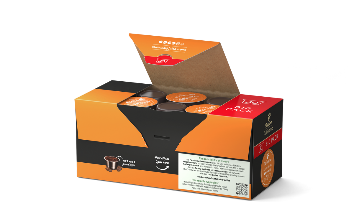 Capsule cafea Cafissimo Caffe Crema Rich Aroma, pachet de 30 de capsule ...