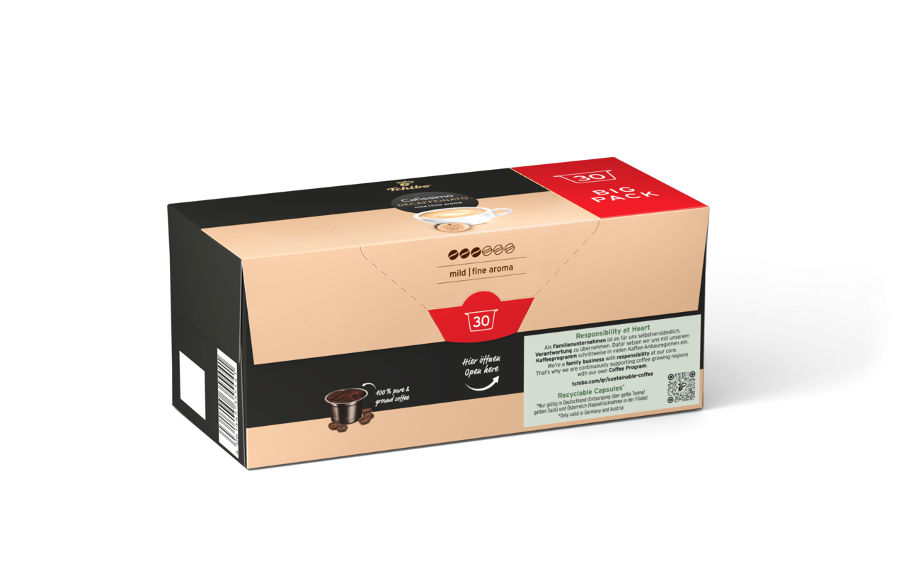 Capsule cafea Cafissimo CAFFỀ CREMA Decaffeinated, pachet de 30 de capsule