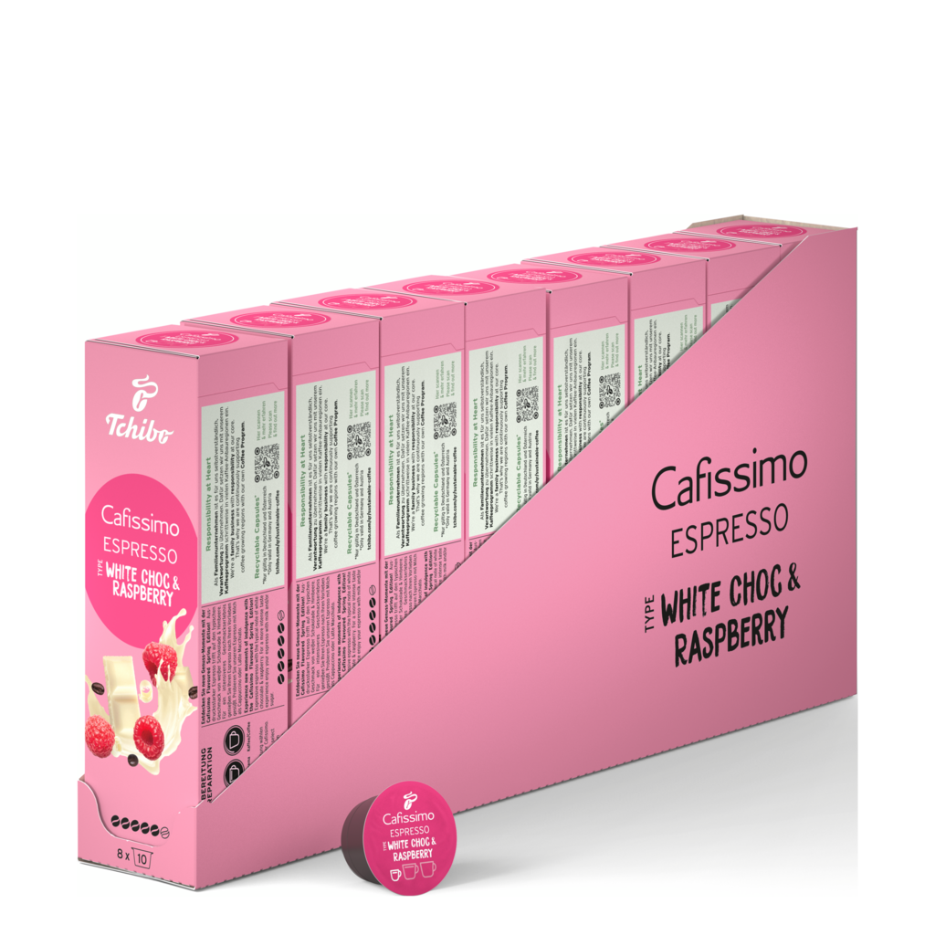 Cafissimo Espresso White Choc & Raspberry LE
