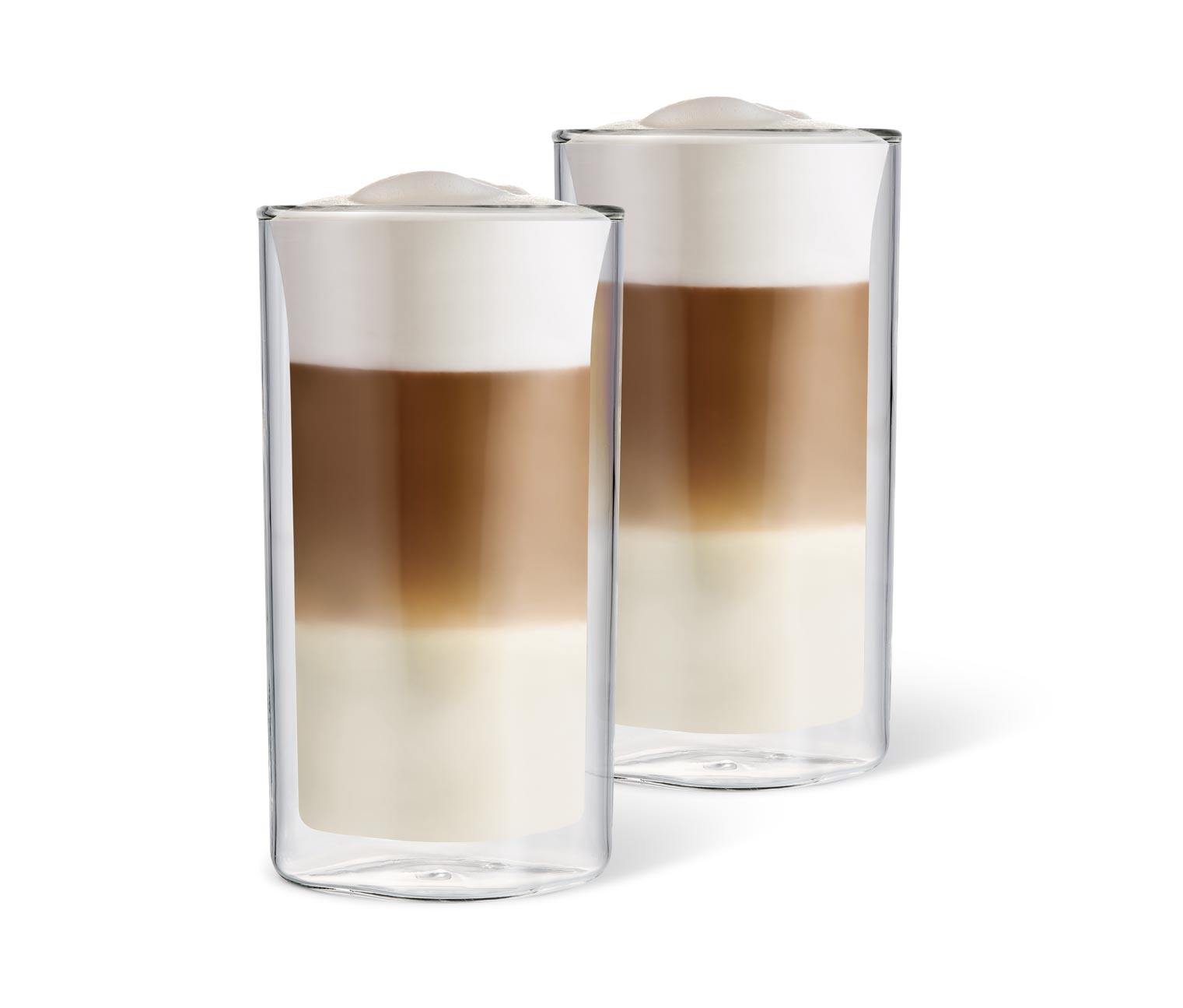 Pahare Latte Macchiato drepte, set de 2 bucati