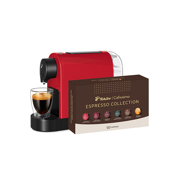 Cafissimo Pure Plus Red & Capsules Espresso Collection